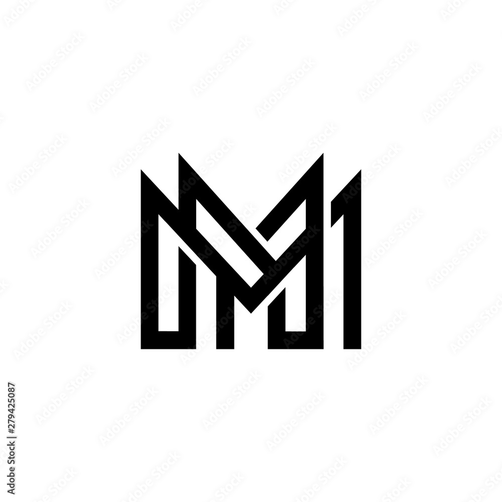 Premium Vector M Logo luxury. Elegant identity design Premium Vector M Logo luxury. Elegant identity design
