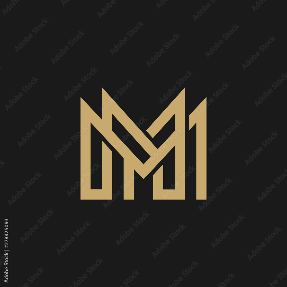 Premium Vector M Logo luxury. Elegant identity design Premium Vector M Logo luxury. Elegant identity design