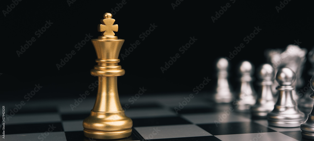 Chess game competition business concept , Business competition concept Fighting and confronting problems, threats from surrounding problems. Exhibited under the concept of games. Chess game competition business concept , Business competition concept Fighting and confronting problems, threats from surrounding problems. Exhibited under the concept of games.