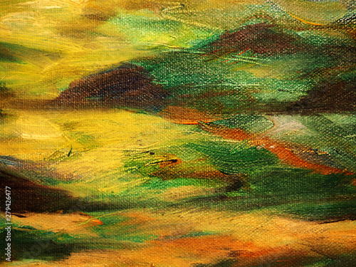 Colorful oil painting abstract background and texture. 