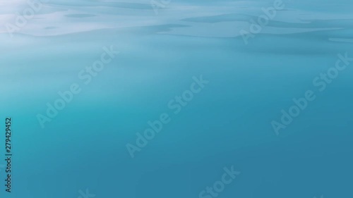 海の波をクローズアップしたスローモーション 3DCG