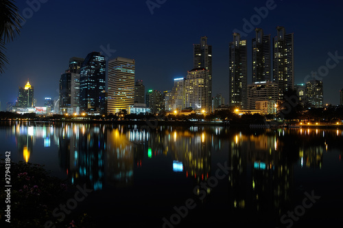 Wallpaper Mural Bangkok city night view with main traffic high way Torontodigital.ca