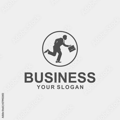 business, deal, logo template design vector illustration silhouette © Andreflamboyan
