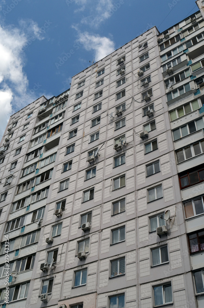 Residential area in Kiev at summer. Exterior. 