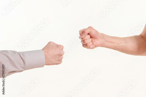 .rock paper scissors, two people decide, argue, draw