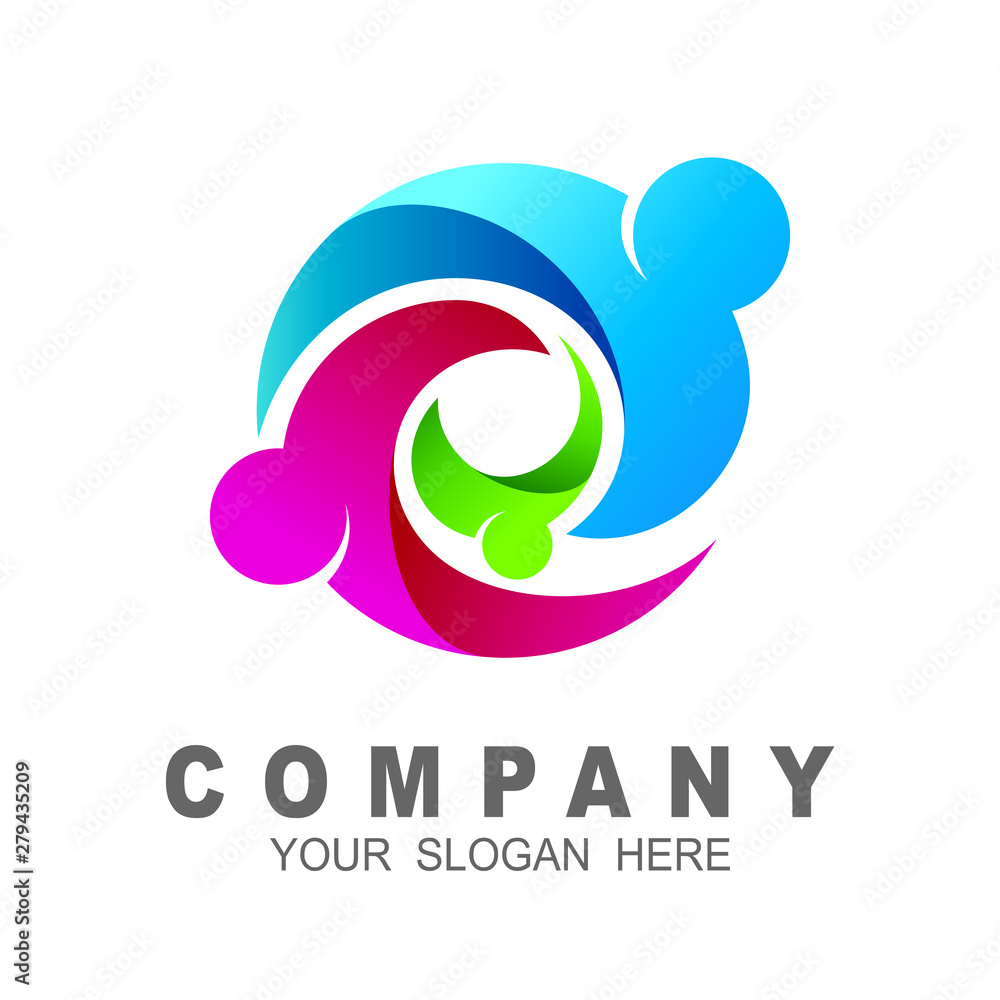 charity logo design template, people care logo, social icon charity logo design template, people care logo, social icon