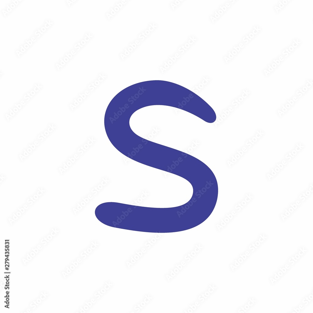 letter s simple curves logo vector letter s simple curves logo vector