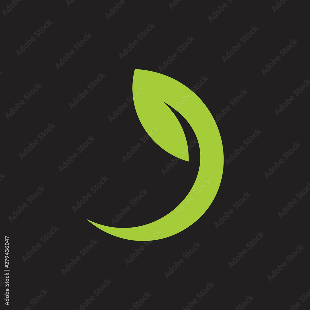simple geometric leaf curves motion simple logo simple geometric leaf curves motion simple logo