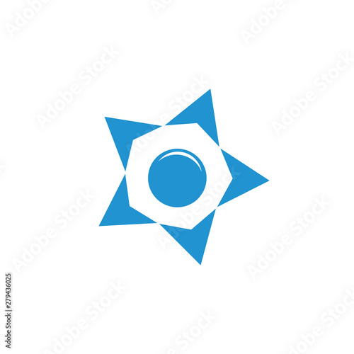 Free Download star circle arrows geometric logo - GFXLoad