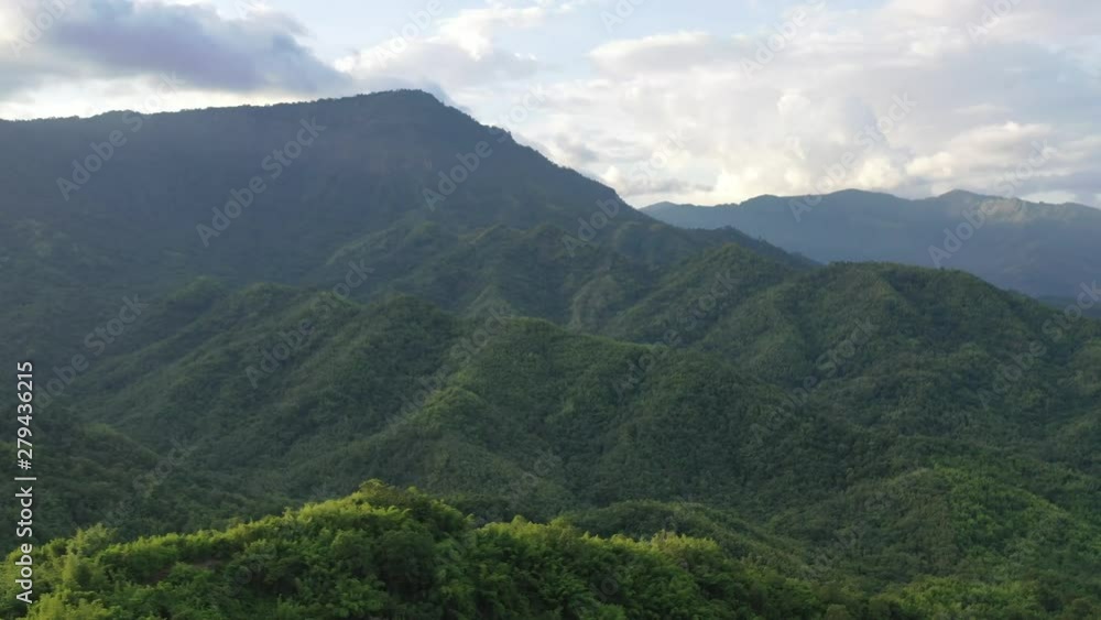 Aerial view of mountains and chewed roads on the mountain during sunset at Khao Kho Viewpoint, Phetchabun Province, Thailand Aerial view of mountains and chewed roads on the mountain during sunset at Khao Kho Viewpoint, Phetchabun Province, Thailand