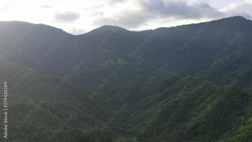 Aerial view of mountains and chewed roads on the mountain during sunset at Khao Kho Viewpoint, Phetchabun Province, Thailand Aerial view of mountains and chewed roads on the mountain during sunset at Khao Kho Viewpoint, Phetchabun Province, Thailand