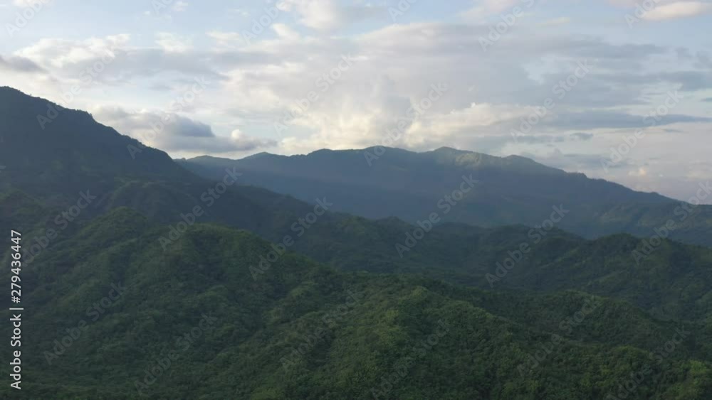 Aerial view of mountains and chewed roads on the mountain during sunset at Khao Kho Viewpoint, Phetchabun Province, Thailand Aerial view of mountains and chewed roads on the mountain during sunset at Khao Kho Viewpoint, Phetchabun Province, Thailand