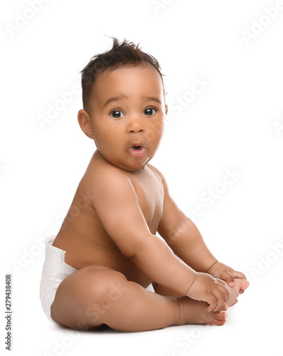 710+ African American Baby In Diaper Stock Photos, Pictures