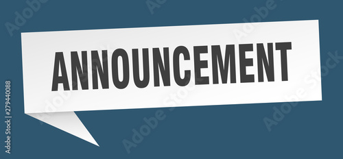 announcement
