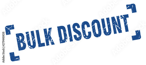 bulk discount stamp. bulk discount square grunge sign. bulk discount
