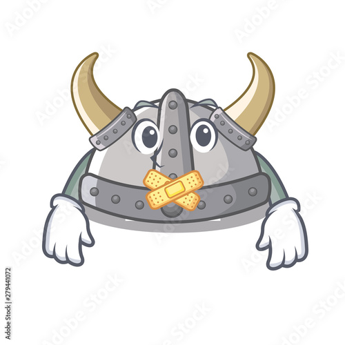 Silent viking helmet in the a cartoon