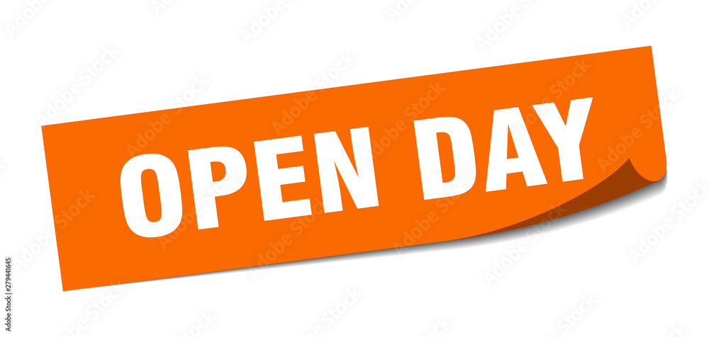 open day sticker. open day square isolated sign. open day open day sticker. open day square isolated sign. open day