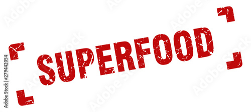 superfood stamp. superfood square grunge sign. superfood