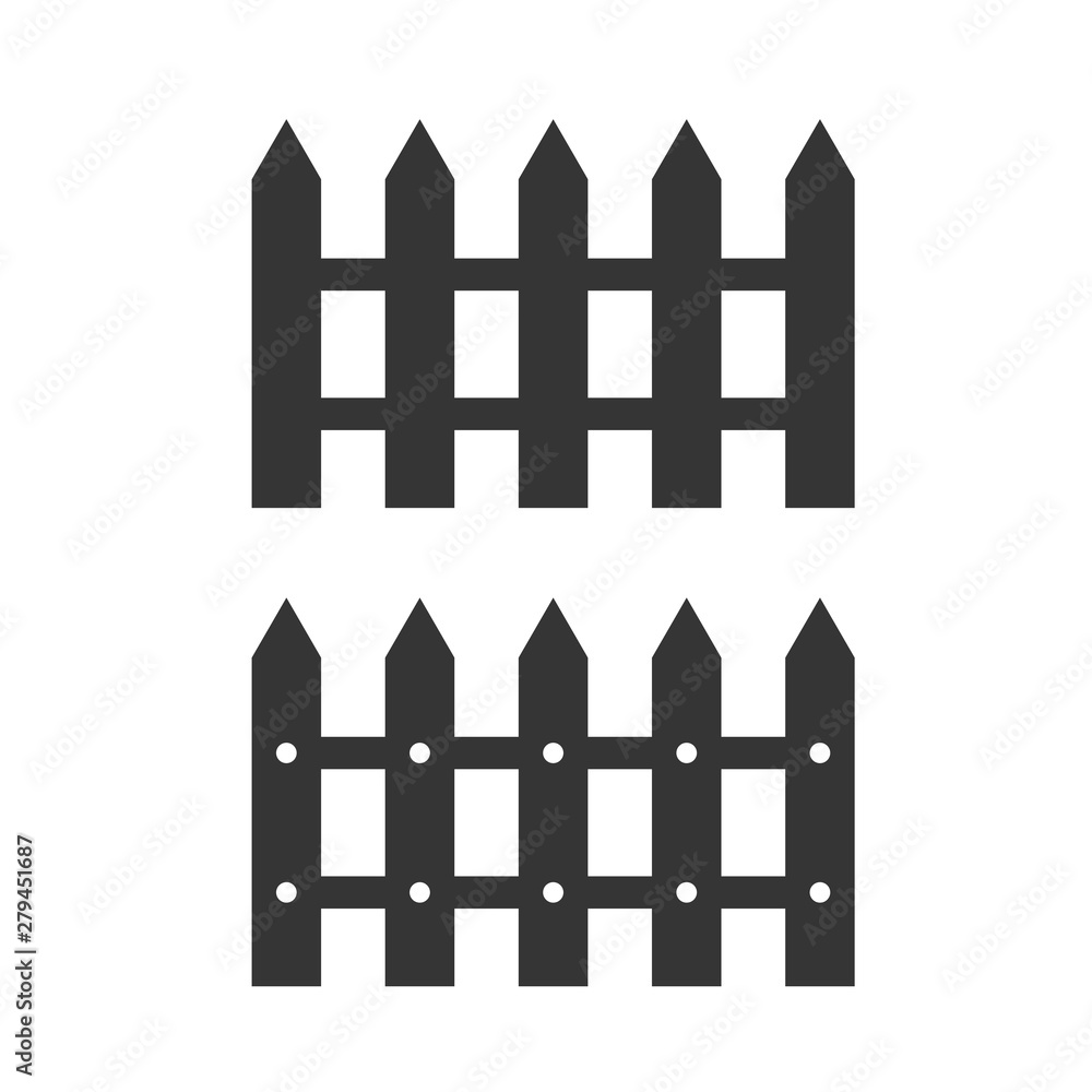 Fence icon trendy template color editable. Fence symbol vector sign isolated on white background. Simple logo vector illustration for graphic and web design. Fence icon trendy template color editable. Fence symbol vector sign isolated on white background. Simple logo vector illustration for graphic and web design.