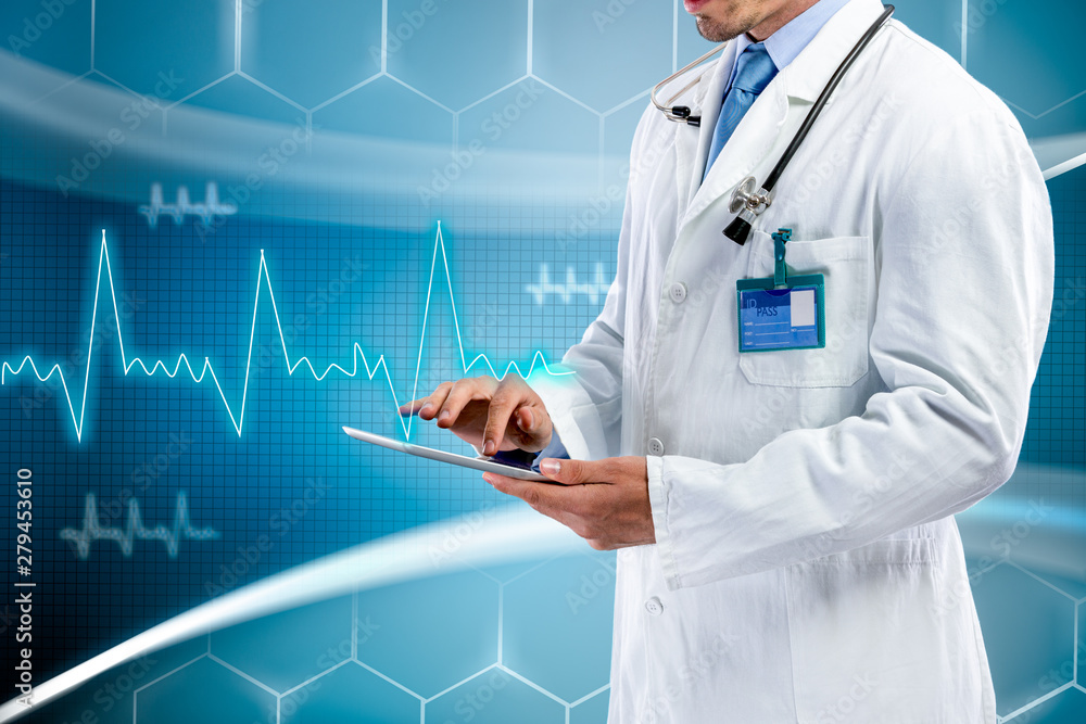 Doctor with tablet pc Doctor with tablet pc