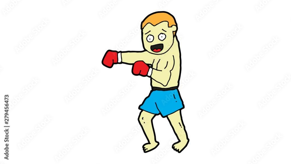 kids drawing white screen with theme of boxer kids drawing white screen with theme of boxer