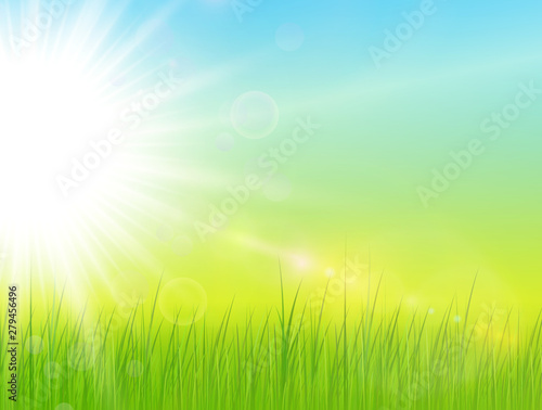 Sunny natural background, s...