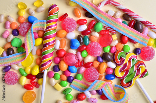 A lot of colorful candy and sweets © gorbacheva_jul