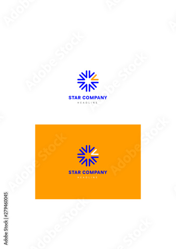 Star company logo template.