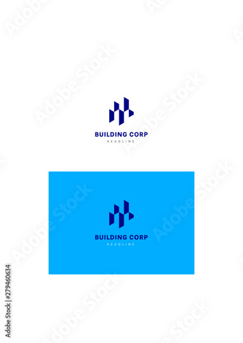 Building corp company logo template.