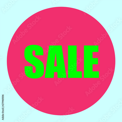 Sale icon, shopping concept