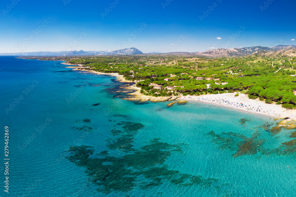Cala Ginepro beach on Sardinia island, Italy, Europe.