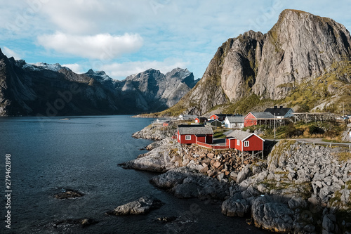 Lofoten Fishermen Huts Hamnoy Landscape Photography photo