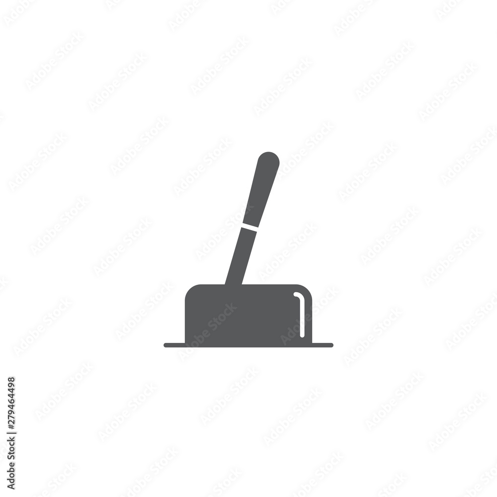 Butter bar and knife vector icon isolated on white background Butter bar and knife vector icon isolated on white background