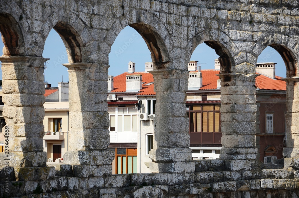 Fototapeta premium Croatie : Amphithéâtre de Pula (Istrie)