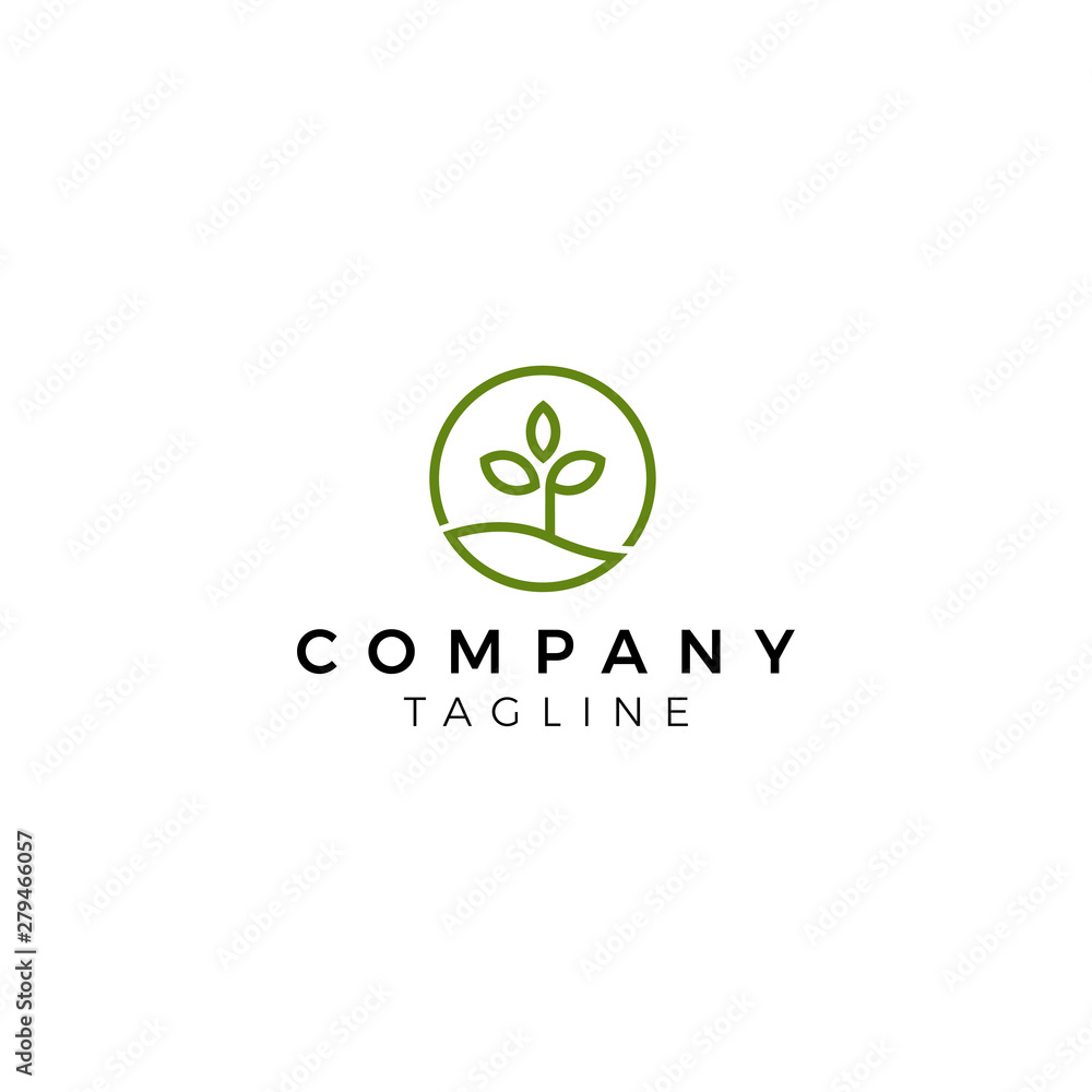 Abstract elegant tree flower line logo icon vector design. Graceful lined vector sign Abstract elegant tree flower line logo icon vector design. Graceful lined vector sign
