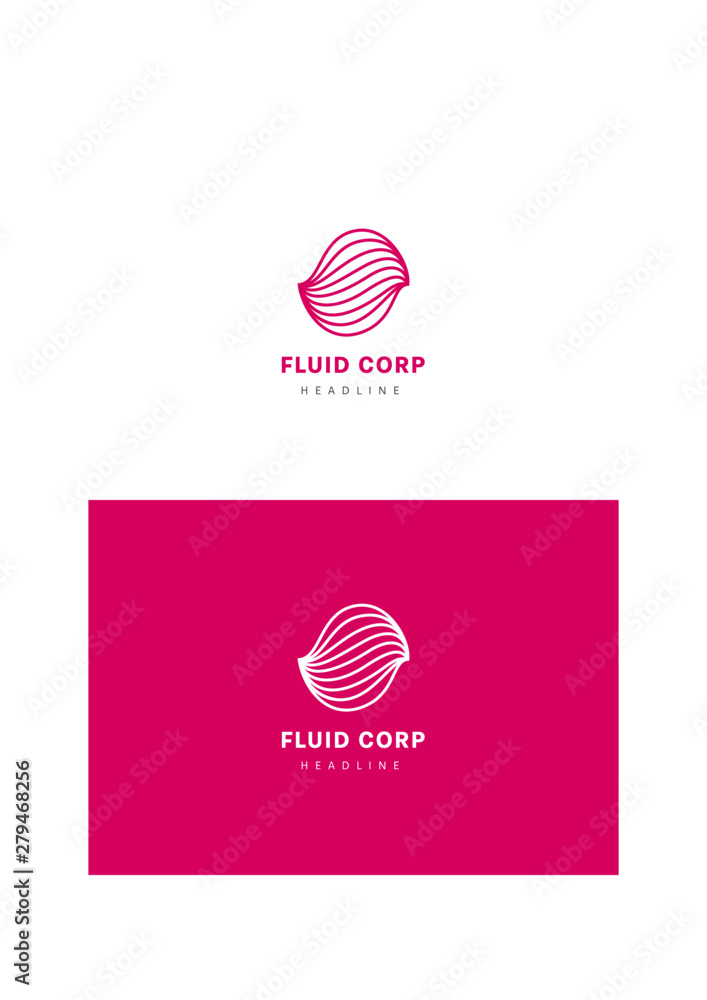 Fluid corporation company logo template. Fluid corporation company logo template.