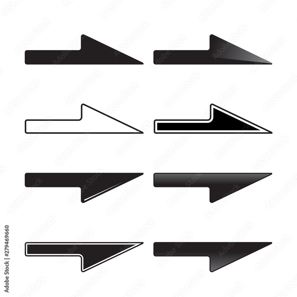 arrow pointer black web icon flat on white background vector template illustration in white background_half arrow arrow pointer black web icon flat on white background vector template illustration in white background_half arrow