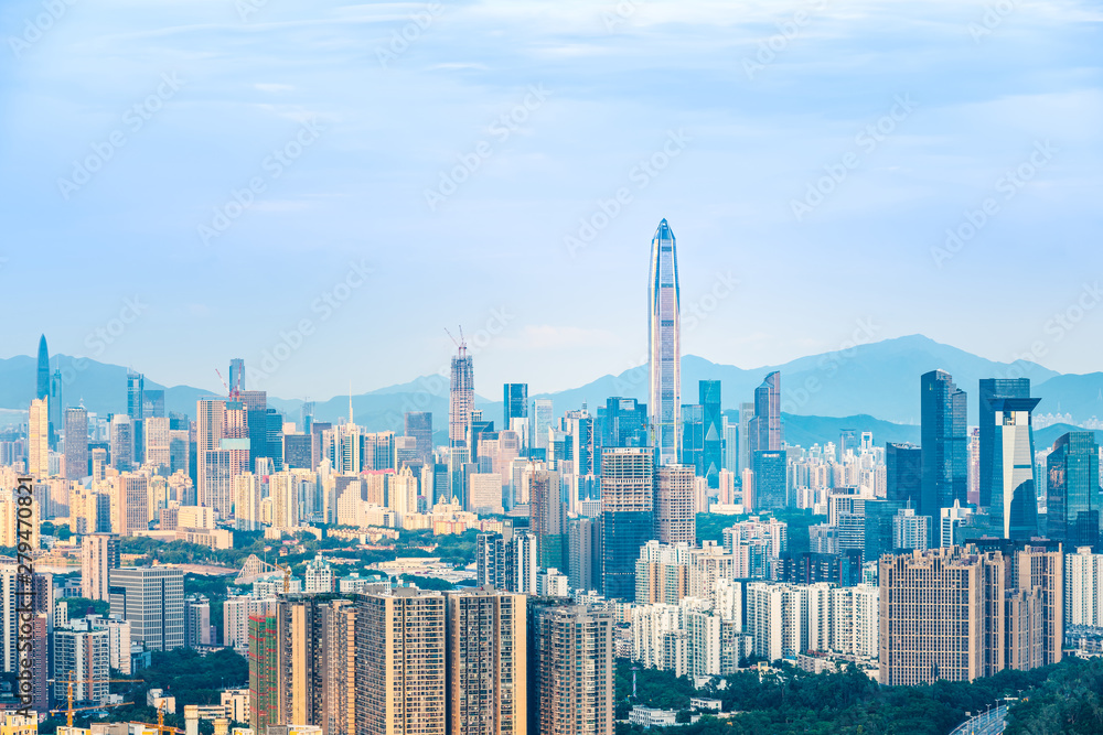 Shenzhen City, Guangdong, China city skyline