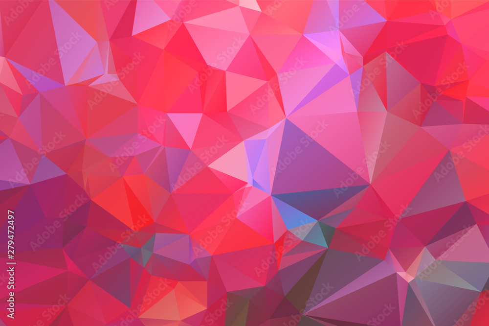 Light Orange vector modern geometric abstract background  , Multicolor, Rainbow vector triangle mosaic template