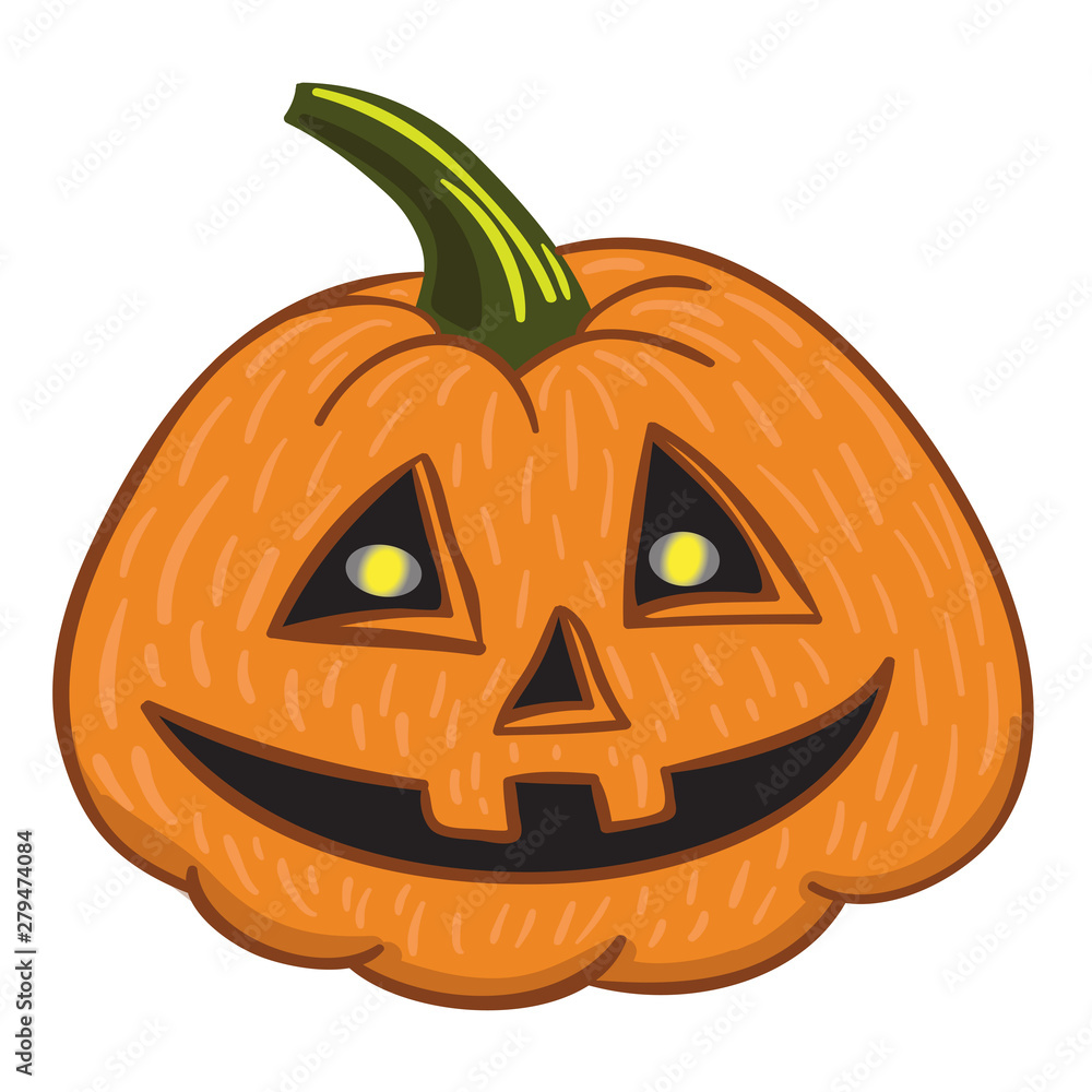Pumpkin halloween Vector Illustration for Decor and Design Pumpkin halloween Vector Illustration for Decor and Design