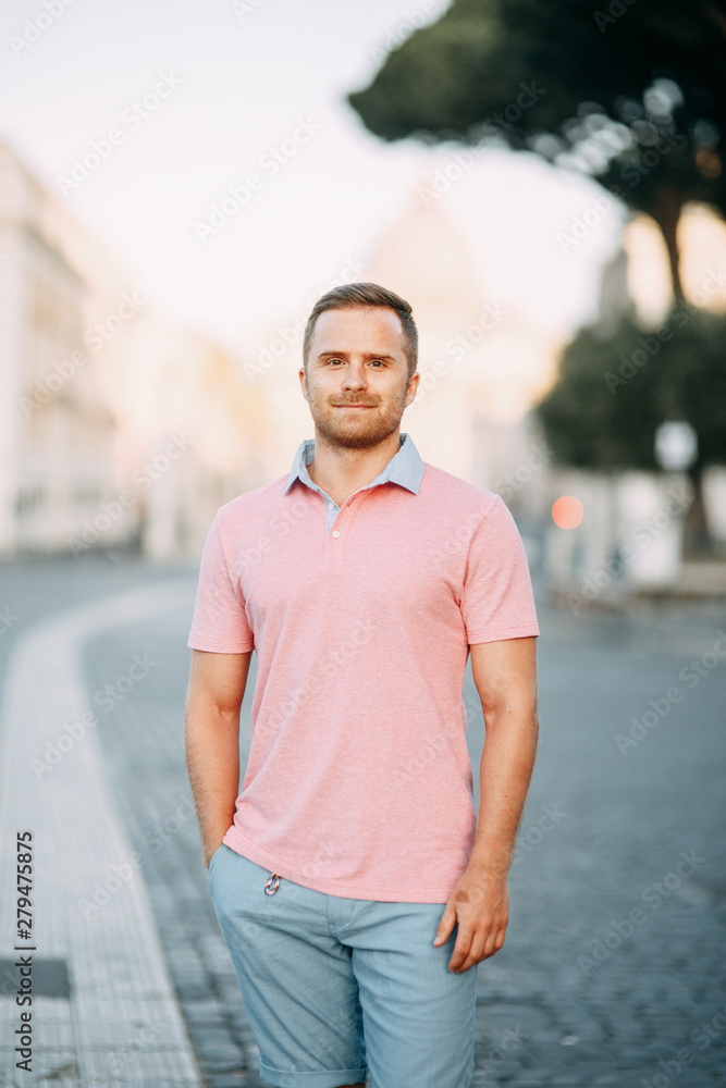 Italian flavor and places for photo shoots. Portraits of a young man in Rome. Italian flavor and places for photo shoots. Portraits of a young man in Rome.
