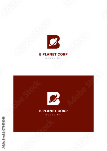 B planet corp logo template.