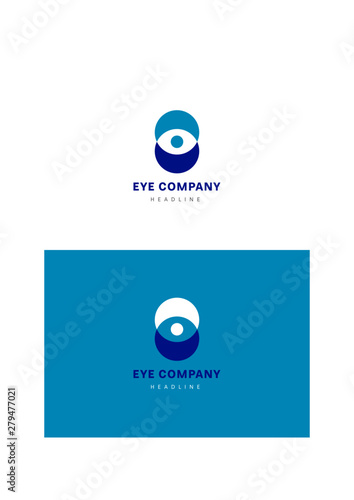 Eye corp company logo template.