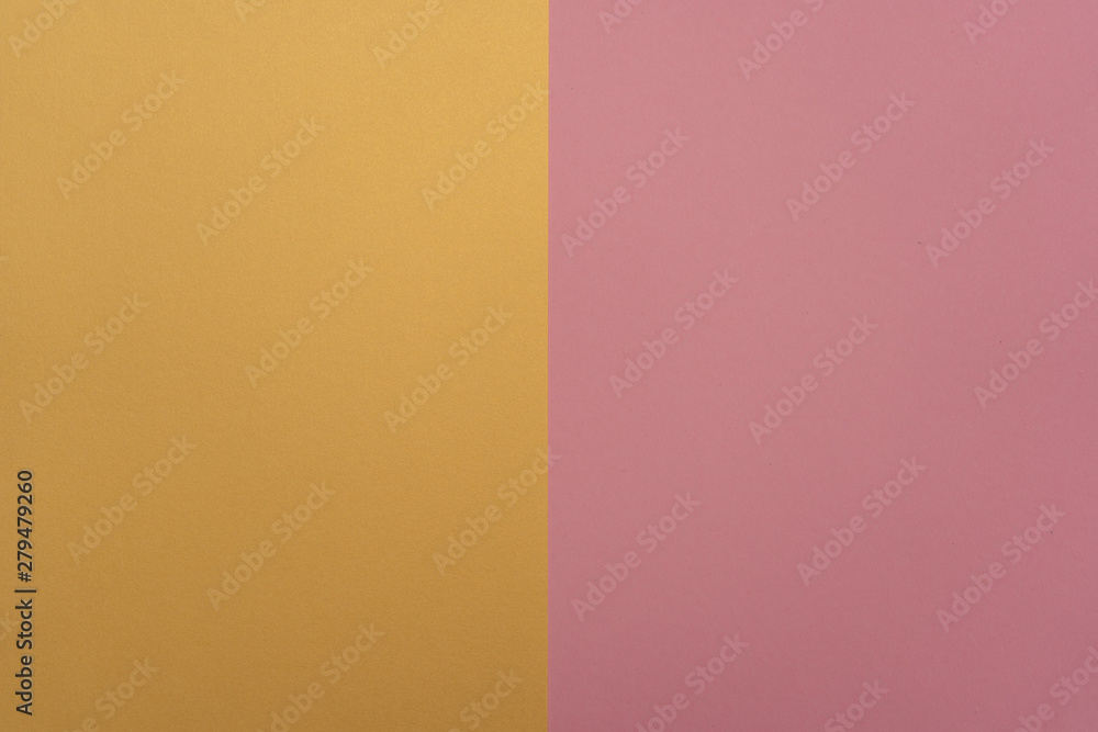 Fototapeta premium Blank gold and pink background. Layout for business, posters and banners.