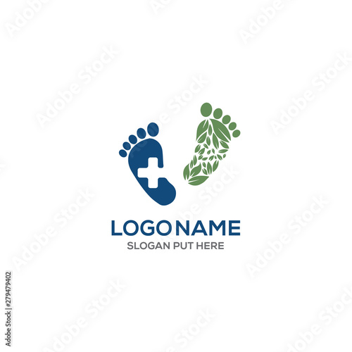 FOOT MEDICAL CARE LOGO DESIGN TEMPLATE