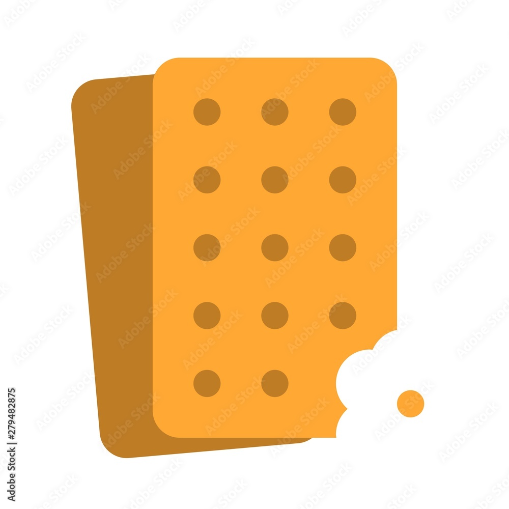 Cracker vector, Chirstmas menu flat style icon Cracker vector, Chirstmas menu flat style icon