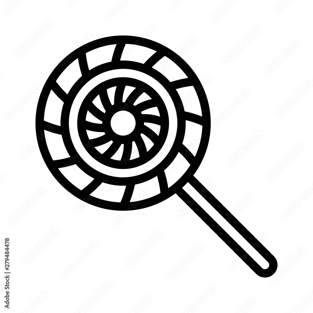 Lollipop vector, Chirstmas menu line style icon, editable outline Lollipop vector, Chirstmas menu line style icon, editable outline
