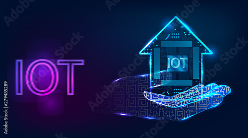 The concept of Internet-connected objects capable of collecting data and exchanging data coming from built-in services. A set of solutions to automate everyday activities that will save you from routi