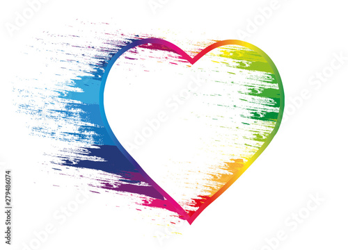 Regenbogen Herz