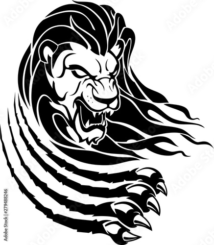 Lion Claw Rip, Front View